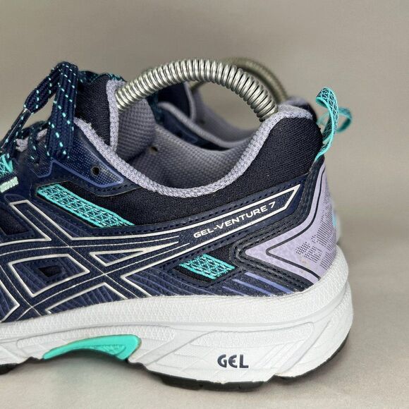 Asics Gel-Venture 7 Shoes Women's Size 8‎ Blue Athletic Trail Running Sneakers - Picture 5 of 12
